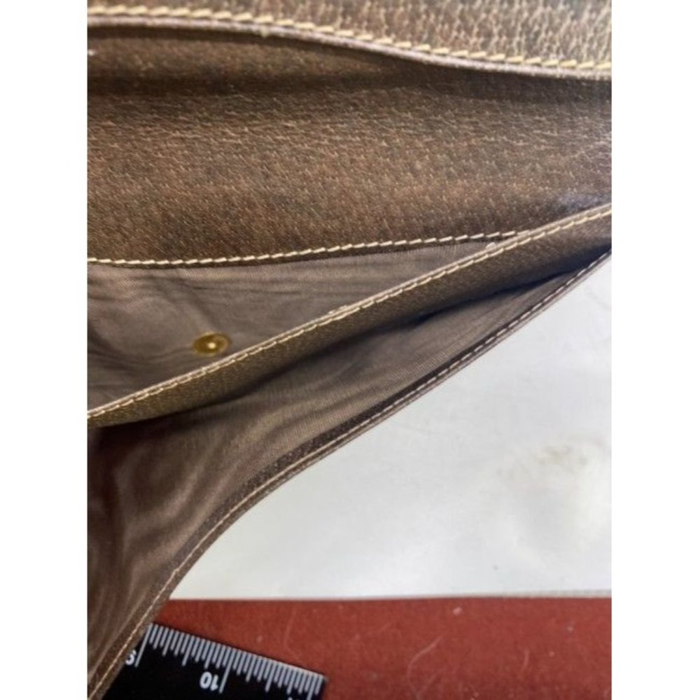 Gucci Brown Long Vintage Canvas Wallet - Picture 6 of 9